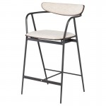 Gianni Shell Fabric Counter Stool