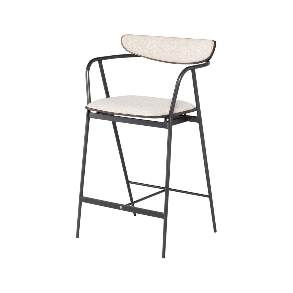 Gianni Shell Fabric Counter Stool