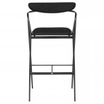 Gianni Activated Charcoal Fabric Bar Stool