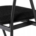 Gianni Activated Charcoal Fabric Bar Stool