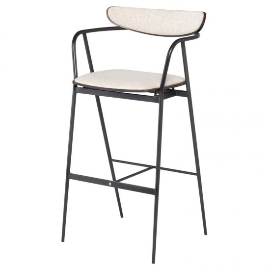 Gianni Shell Fabric Bar Stool