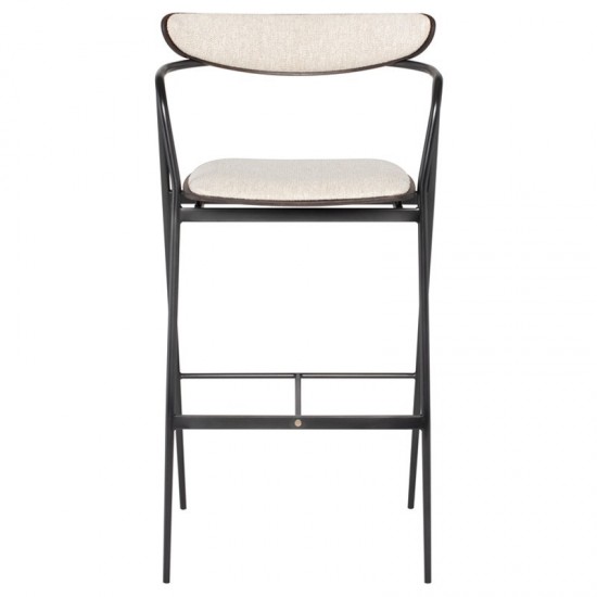 Gianni Shell Fabric Bar Stool