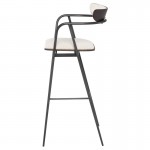 Gianni Shell Fabric Bar Stool