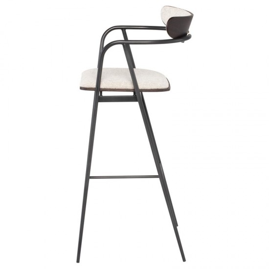 Gianni Shell Fabric Bar Stool