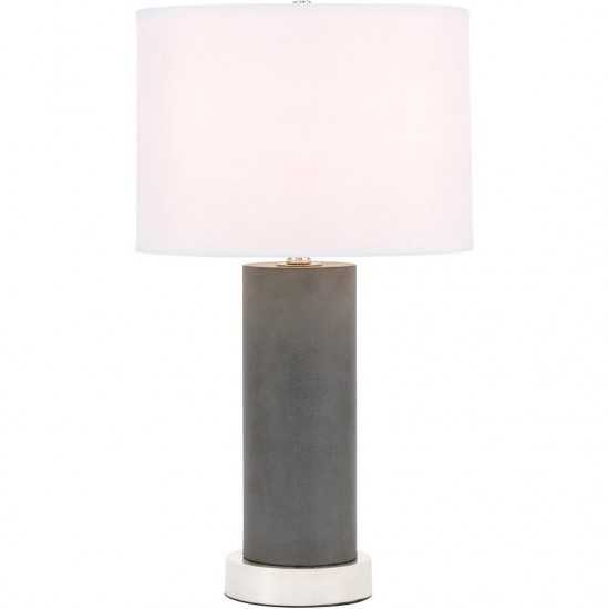 Elegant Decor Chronicle 1 Light Polished Nickel Table Lamp