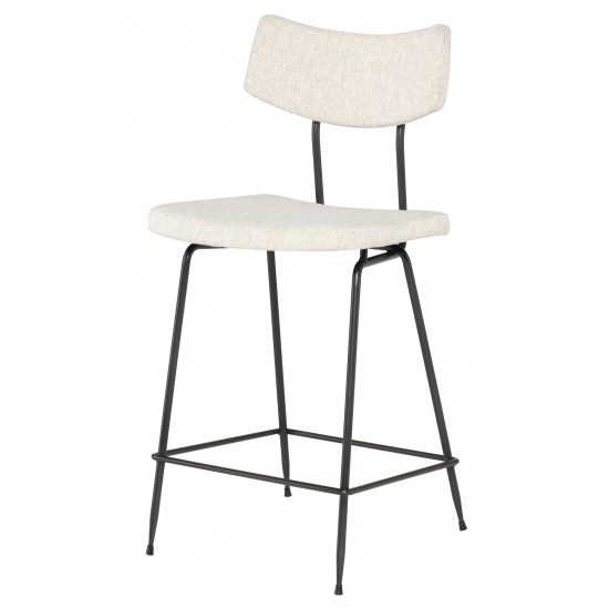 Soli Shell Fabric Counter Stool