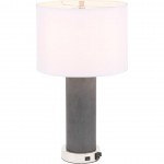 Elegant Decor Chronicle 1 Light Polished Nickel Table Lamp