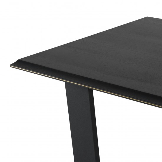 Linea Ebonized Wood Dining Table, HGSR833