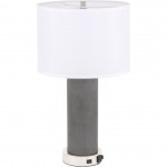 Elegant Decor Chronicle 1 Light Polished Nickel Table Lamp