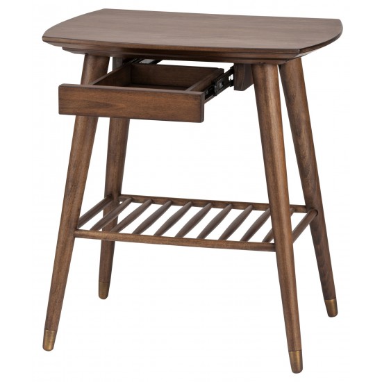 Ari Walnut Wood Side Table, HGST108