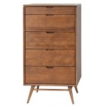 Case Walnut Wood Dresser Cabinet