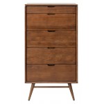 Case Walnut Wood Dresser Cabinet