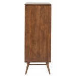 Case Walnut Wood Dresser Cabinet