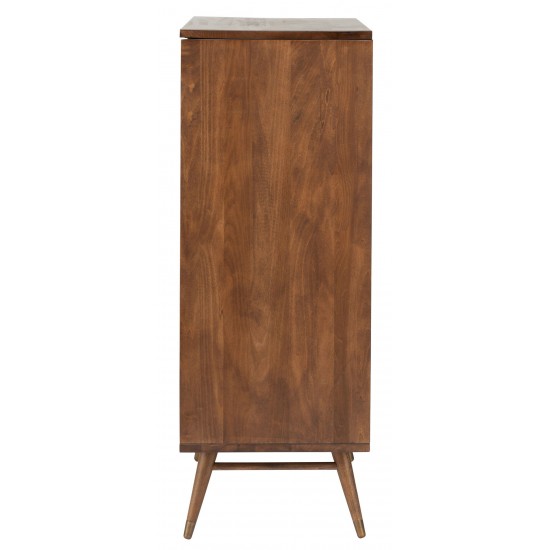 Case Walnut Wood Dresser Cabinet