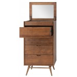 Case Walnut Wood Dresser Cabinet