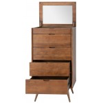 Case Walnut Wood Dresser Cabinet