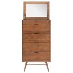 Case Walnut Wood Dresser Cabinet