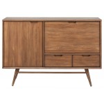 Janek Walnut Wood Media Unit Cabinet