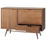 Janek Walnut Wood Media Unit Cabinet