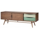 Maarten Walnut Wood Media Unit Cabinet