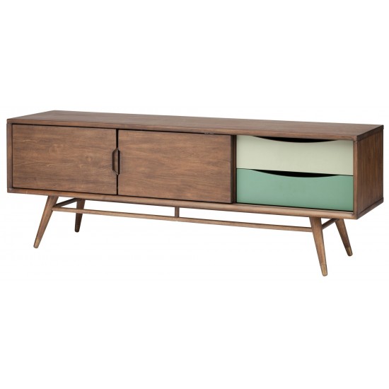 Maarten Walnut Wood Media Unit Cabinet