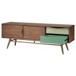 Maarten Walnut Wood Media Unit Cabinet