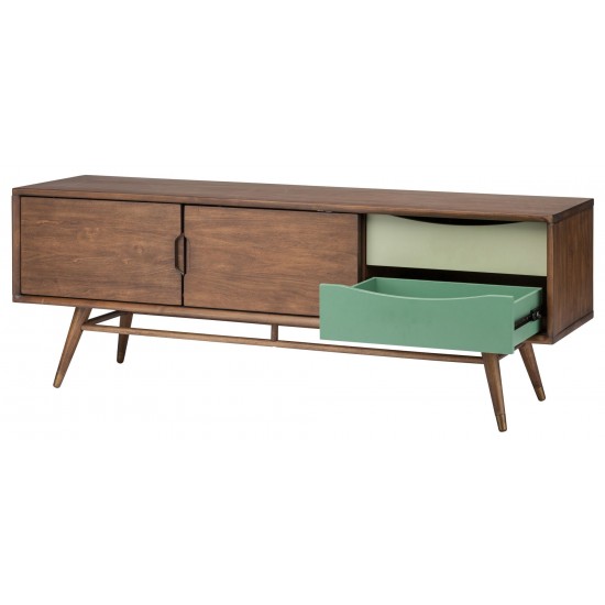 Maarten Walnut Wood Media Unit Cabinet