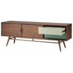 Maarten Walnut Wood Media Unit Cabinet