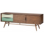 Maarten Walnut Wood Media Unit Cabinet