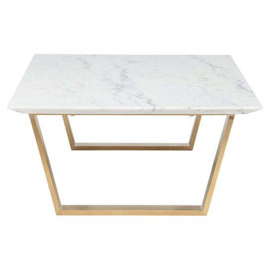 Catrine White Stone Coffee Table, HGSX140