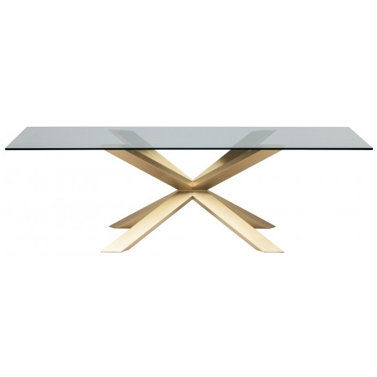 Couture Gold Metal Dining Table, HGSX149