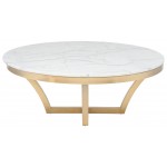 Aurora White Stone Coffee Table, HGSX153