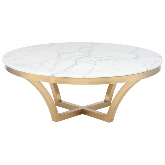 Aurora White Stone Coffee Table, HGSX153