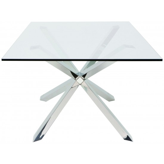 Couture Silver Metal Dining Table, HGSX158