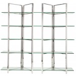 Elton Silver Metal Display Shelving