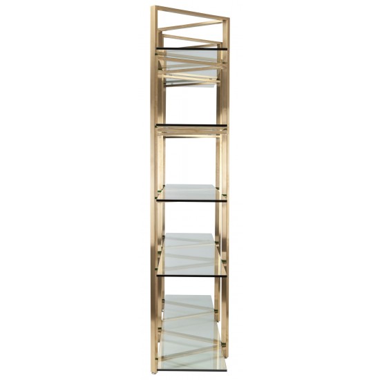 Elton Gold Metal Display Shelving