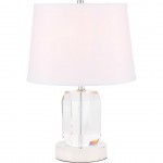 Elegant Decor Wendolyn 1 Light Polished Nickel Table Lamp