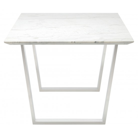 Catrine White Stone Dining Table, HGSX192