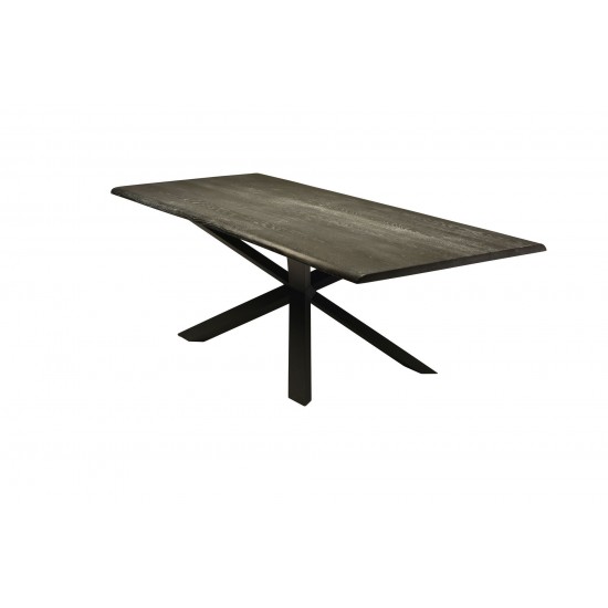 Couture Oxidized Grey Wood Dining Table, HGSX196