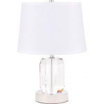 Elegant Decor Wendolyn 1 Light Polished Nickel Table Lamp