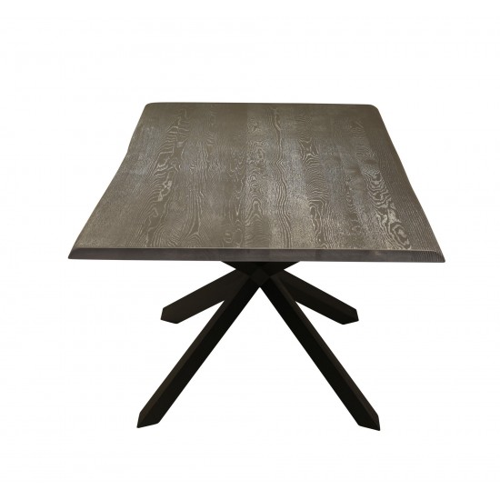 Couture Oxidized Grey Wood Dining Table, HGSX196