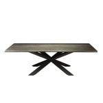 Couture Oxidized Grey Wood Dining Table, HGSX196