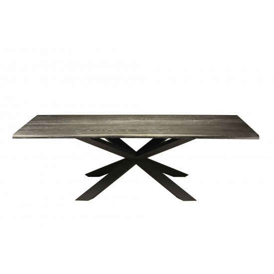 Couture Oxidized Grey Wood Dining Table, HGSX196