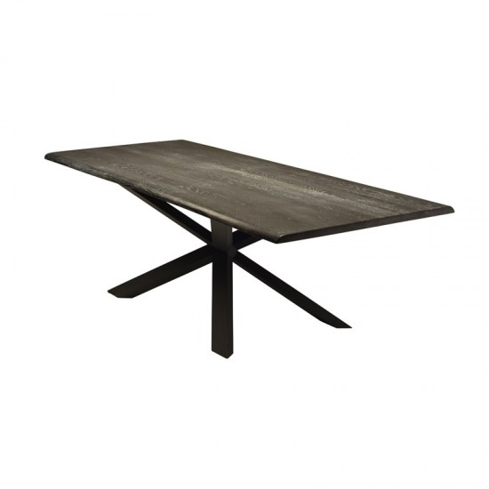 Couture Oxidized Grey Wood Dining Table, HGSX197