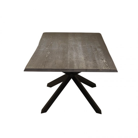 Couture Oxidized Grey Wood Dining Table, HGSX197