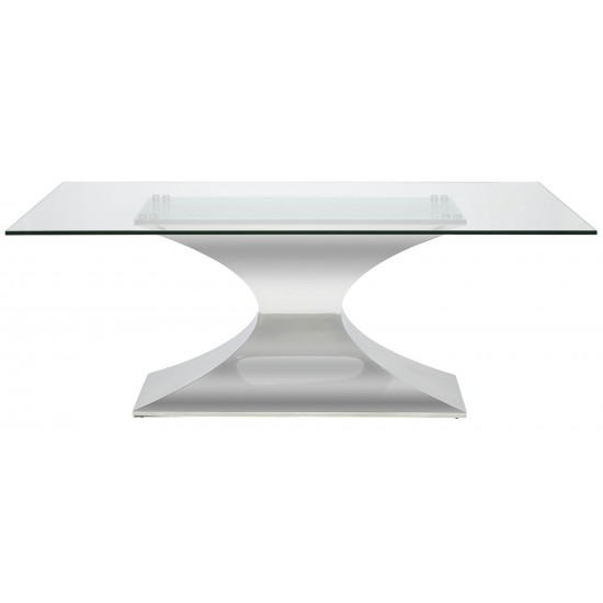 Praetorian Silver Metal Dining Table, HGSX222