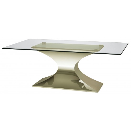 Praetorian Gold Metal Dining Table, HGSX225