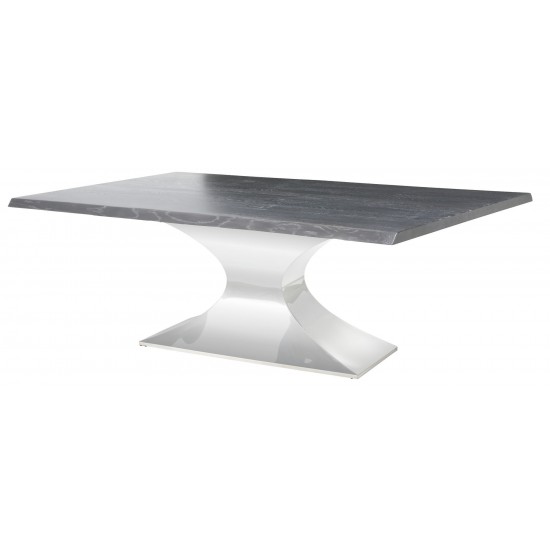 Praetorian Oxidized Grey Wood Dining Table, HGSX230