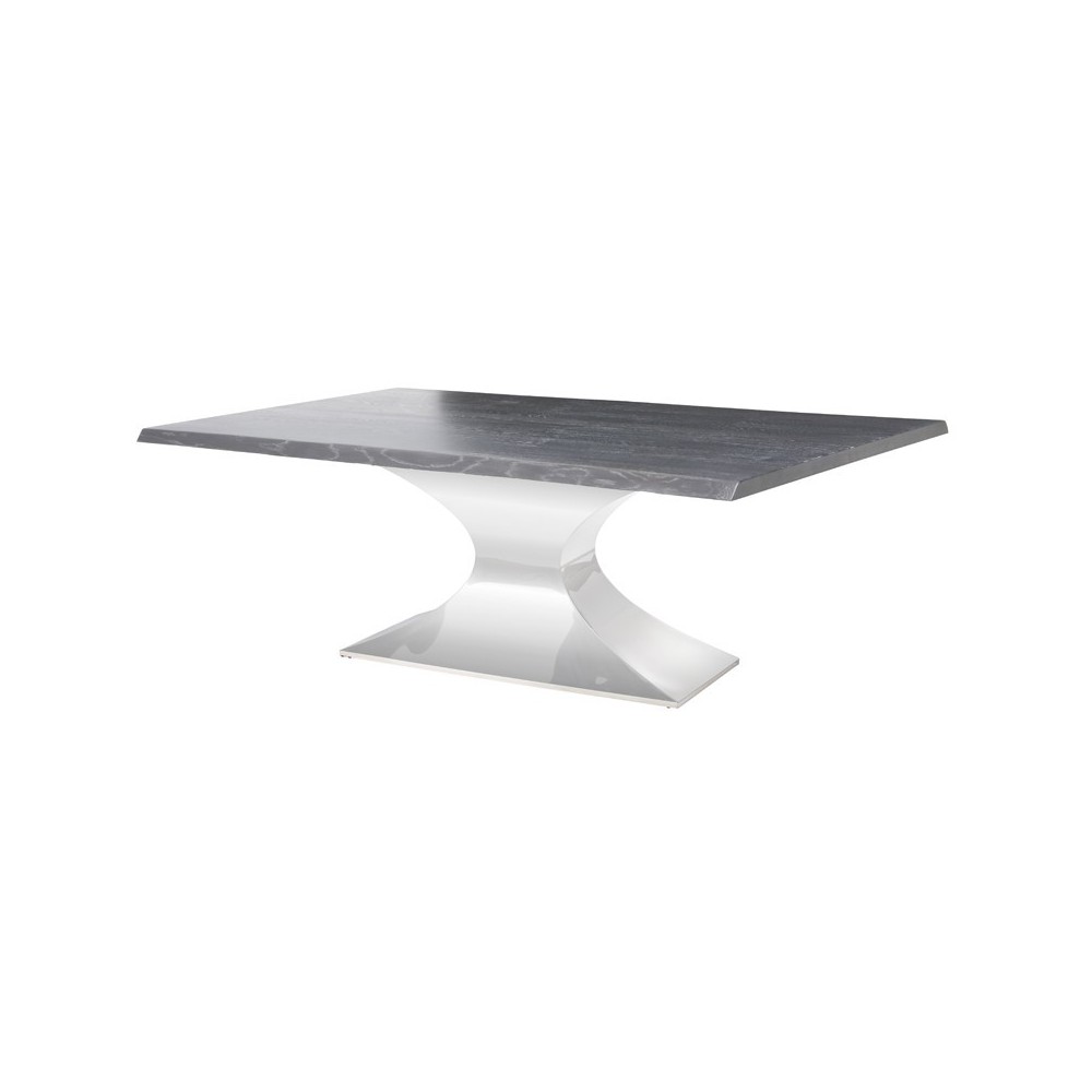 Praetorian Oxidized Grey Wood Dining Table, HGSX231