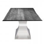 Praetorian Oxidized Grey Wood Dining Table, HGSX231